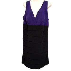 ✨Bogo FREE ✨ Enfocus Women Sleeveless Layered Front Dress Sz 16W